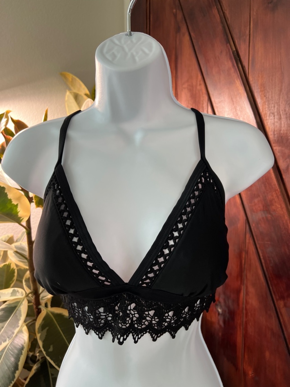 Black Crochet bikini top